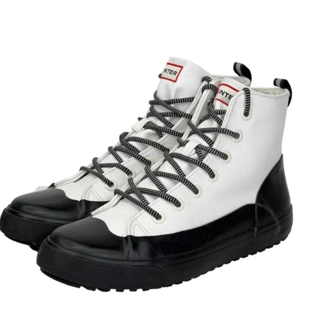 ⭐️3/$30⭐️ Hunter for Target Unisex Rain Canvas Sneaker Boots Size M6 Womens 8.5